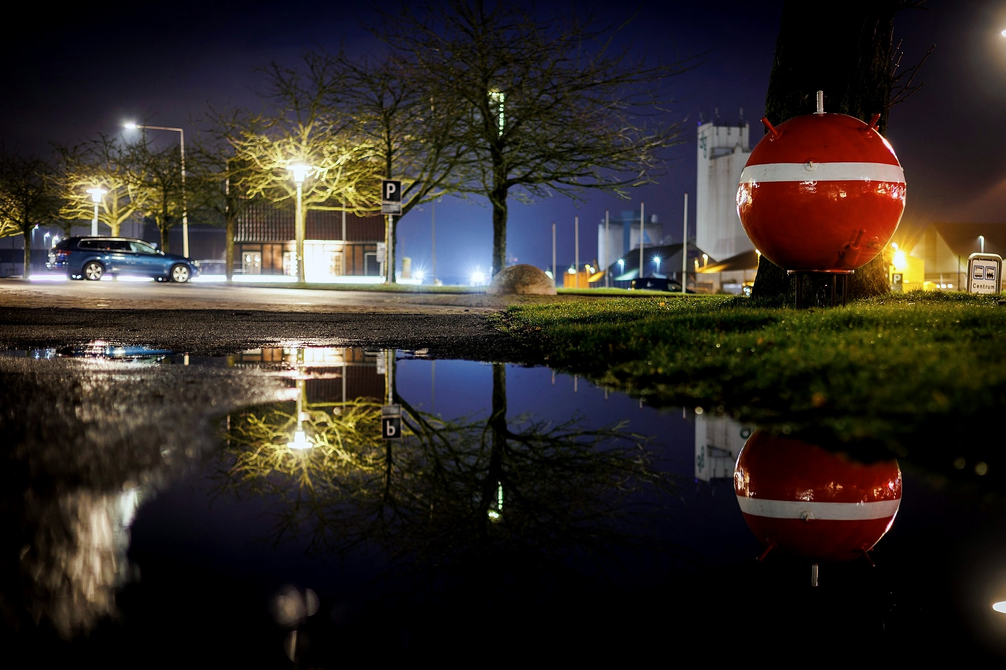 Kolding Havn om aftenen