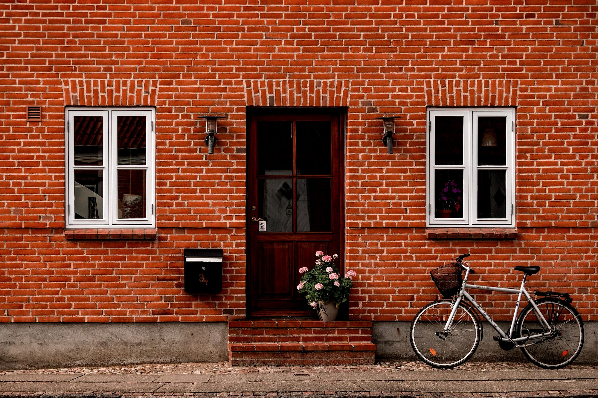 Rød murstensfacade i Tønder
